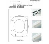 Copriwater 1930 OVALE Bianco Cerniera Rallentata Soft Close Cromo-Duravit