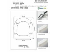 Copriwater AXA ONE AXA Bianco Cerniera Rallentata Soft Close Cromo