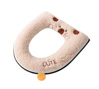 Copriwater caldo invernale | Cuscino addensato for il bagno, essenziale, adatto ai bambini(Light coffee)