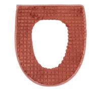 Copriwater Caldo Riutilizzabile con Zip, Flanella, Rotondo Marrone | Inverno e Centro Commerciale, Resistente All'usura, Stile Chic, Accessorio con Chiusura a Zip