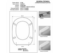 Copriwater Catalano CANOVA GIALLO BERTOCCI Cromo-Sedile-Asse Wc Cerniera