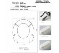 Copriwater Catalano ZERO LIGHT NERO Cromo-Sedile-Asse Wc Cerniera Rallentata