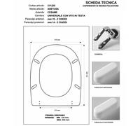 Copriwater Cesame ARETUSA WHISKY Cerniera Rallentata Soft Close