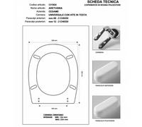 Copriwater Cesame ARETUSINA CHAMPAGNE Cerniera Rallentata Soft Close