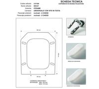 Copriwater Cesame DECO' CHAMPAGNE Cerniera Rallentata Soft Close