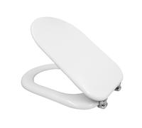 Copriwater Cesame Sintesi dedicato in legno rivestito bianco con cerniere