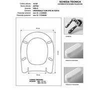 Copriwater Cielo ASTRA CHAMPAGNE Cerniera Rallentata Soft Close