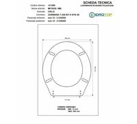 Copriwater Cielo MITHOS/MB CHAMPAGNE Cerniera Rallentata Soft Close