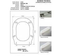 Copriwater Cielo ROYAL/WINDSOR MASSELLO Cerniera Rallentata Soft Close