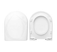 Copriwater Compact Rak Ceramics Come Originale, In Plastica Termoindurente Avvolgente,Colore Bianco MADE IN ITALY
