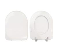 Copriwater compatibile con Atena Pozzi Ginori legno rivestito in resina poliestere Bianco by HYDRO HOME