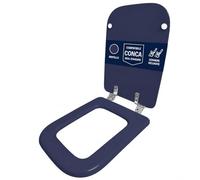 Copriwater compatibile Conca Ideal Standard Mirtillo solo per WC con cerniere inclinate 45° - Sedile WC in legno rivestito in resina poliestere lucida