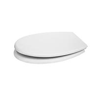 Copriwater Compatibile Dolomite Perla, in Termoindurente Bianco, Completo di Cerniere in Acciaio Cromo