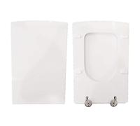 Copriwater compatibile Four Dimension Vitruvit legno rivestito in resina poliestere bianco