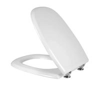 Copriwater compatibile per Tesi Ideal Standard bianco con cerniere regolabili