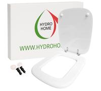 Copriwater Compatibile Rio Dolomite ECO, Tavoletta Wc In Legno Verniciato Con Cerniere Regolabili,Asse Wc Colore Bianco HYDRO HOME