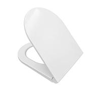 Inbagno Copriwater Compatibile VITRA Integra Round, Modello Slim Chiusura softclose rallentata, Sedile WC in termoindurente Bianco, Modello dedicato