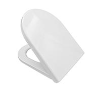 Inbagno Copriwater Compatibile VITRA Integra Round, Sedile WC in termoindurente Bianco, Modello dedicato, Completo di Ciambella e Cerniere