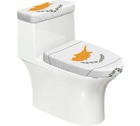 Copriwater con bandiera di Cipro, 2 pezzi, elastici, riutilizzabili, per WC a forma di U, decorazione per il bagno