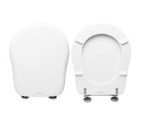 Copriwater Contea Axa legno rivestito in resina poliestere bianco