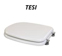 MODULARREDO | Sedile per WC TESI, Tavoletta WC, Copriwater, Copri Wc, Copriwater Bianco, 35,5x43,3 cm, Bianco