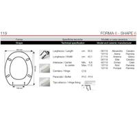 COPRIWATER COPRIWC COLBAM LEGNO COLATO CESABO ELITE BIANCO