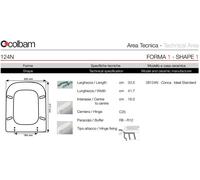 COPRIWATER COPRIWC COLBAM o SAPAL LEGNO COLATO CONCA IDEAL STANDARD BIANCO