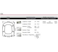 COPRIWATER COPRIWC LEGNO COLATO 196 VAVID MEDITERRANEA HATRIA LISA BIANCO