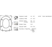COPRIWATER COPRIWC LEGNO COLATO IDEAL STANDARD FIORILE BIANCO