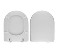 Copriwater dedicato per Serie Link Flaminia in Resina Poliestere colata Bianco Lucido - Coperchio Sedile tavoletta per WC - Massima qualita' Garantita