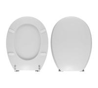 Copriwater dedicato per serie Piemonte Pozzi Ginori in resina poliestere colata bianco lucido - coperchio sedile tavoletta per wc - massima qualita' garantita