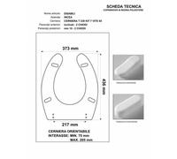 Copriwater DISABILI per VASO DISABILI INCEA BIANCO chiusura normale - soft close