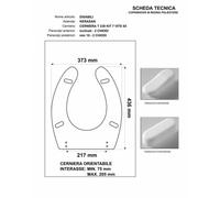 Copriwater DISABILI per VASO DISABILI KERASAN BIANCO