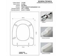 Copriwater Dolomite CLODIA ROSSO BERTOCCI Cerniera Cromo-Sedile-Asse Wc