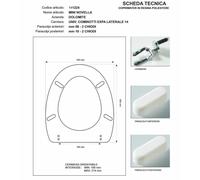 Copriwater Dolomite NOVELLA / MINI CHAMPAGNE Cerniera Rallentata Soft Close