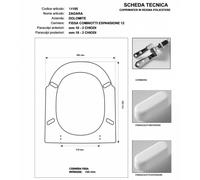 Copriwater Dolomite ZAGARA BIANCO Cerniera Rallentata Soft Close
