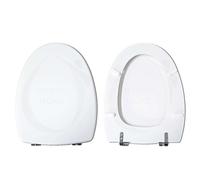 Copriwater Excel Cesabo legno rivestito in resina poliestere bianco