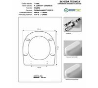 Copriwater F. CONCEPT CARENATO Bianco Cerniera Rallentata Soft Close