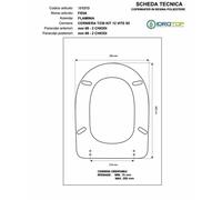 Copriwater Flaminia FIDIA CHAMPAGNE Cerniera Rallentata Soft Close