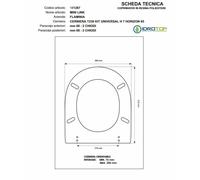 Copriwater Flaminia LINK/MINILINK BIANCO Cerniera Rallentata Soft Close