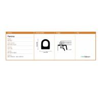 Copriwater Flaminia METRO NERO Sedile Wc Coprivaso Asse