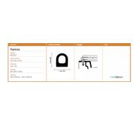 Copriwater Flaminia METRO NERO Sedile Wc Coprivaso Asse Cerniera Rallentata