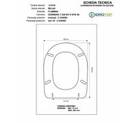Copriwater Flaminia RELAX CHAMPAGNE Cerniera Rallentata Soft Close