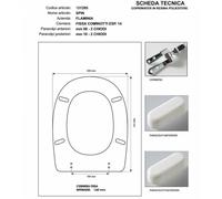 Copriwater Flaminia SPIN BIANCO Cerniera Rallentata Soft Close