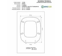 Copriwater Flaminia SPRINT NERO Cerniera Rallentata Soft Close