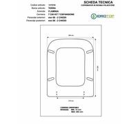 Copriwater Flaminia TERRA BIANCO Cerniera Cromo-Sedile-Asse Wc