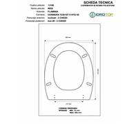Copriwater Flaminia WEB BIANCO Cerniera Rallentata Soft Close