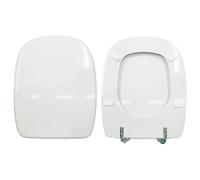 Copriwater Fleo Dolomite legno rivestito in resina poliestere bianco come origin
