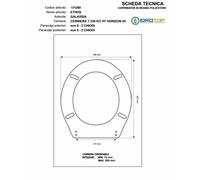 Copriwater Galassia ETHOS VISONE I.S. Cerniera Rallentata Soft Close