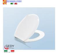 Copriwater GEDY Termoplastica Tavoletta Sedile WC Cerniere Politene 37,5x46,5x3